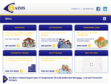 Tablet Screenshot of aims-ni.co.uk